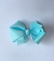 strik op clip klein: lichtblauw